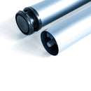 Kit 4 Gambe per Tavolo Regolabili Ø6x71/73 cm in Acciaio Emuca Grigio Metallizzato