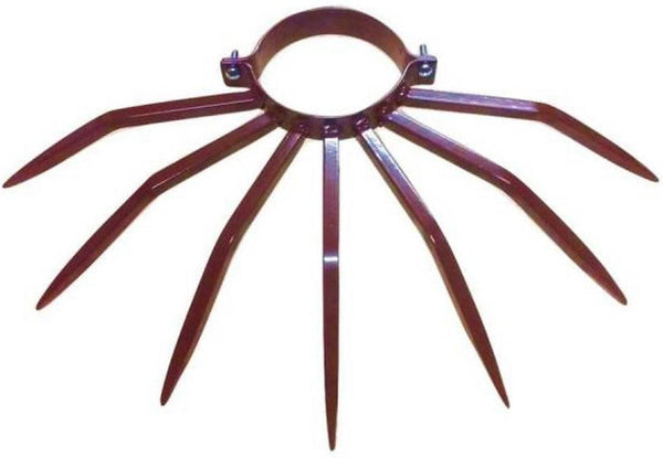 Dissuasore Antifurto con Punte in Acciaio per Pluviali Tubi Esterni Ø120 mm Marrone acquista