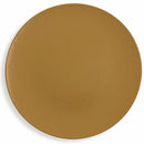 Set 6 Sottopiatti in Plastica Ø 33cm Villa d'Este Wood Senape