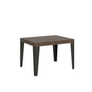 Tavolo Allungabile 120-204x80x77 cm Flame Noce e Antracite