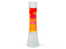 Lampada Lava Lamp 40 cm Base Bianca Magma Verde e Giallo