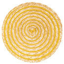 Set 6 Tovagliette Ø38 cm  in Paglia e Carta VdE Tivoli 1996 Spiral