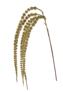 Set 6 Amaranthus Pedente con Glitter H80 cm Oro