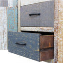 Mobile Edison 100x40x86 h cm in Legno Multicolor