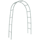 Arco da Giardino in Acciaio 37x130xh240 cm per Rampicanti Rama Verde