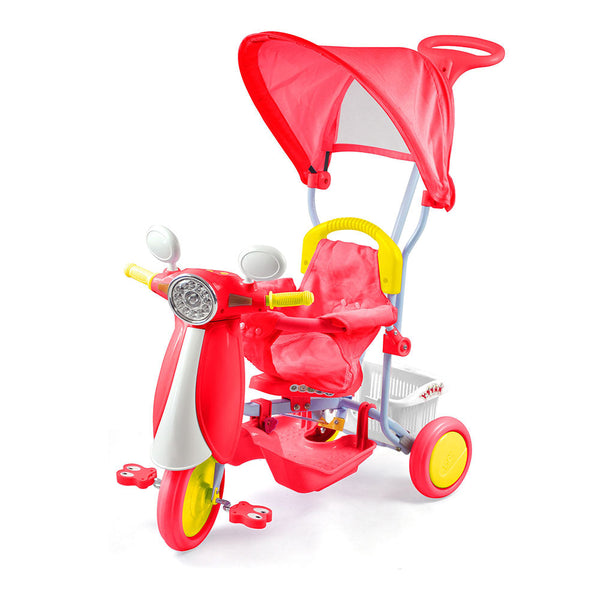 Triciclo a Spinta per Bambini con Pedali Vespino Rosso acquista