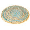 Set 6 Tovagliette Tonda in Rafia Ø39 cm Villa d'Este Home Tivoli Spiral