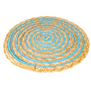 Set 6 Tovagliette Tonda in Rafia Ø39 cm Villa d'Este Home Tivoli Spiral