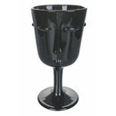 Set 6 Calici Vis à Vis Stones in Vetro VdE Tivoli 1996 Nero Grigio Trasparente