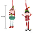 Set 6 Elfi Natalizzi H15 cm Rosso/Verde