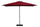 Ombrellone da Giardino 3x2 m Palo Ø38 mm in Alluminio Effetto Legno Tessuto Olefin Trend Wood Bordeaux