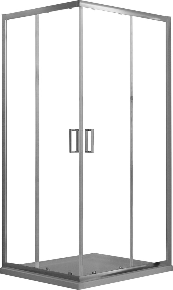 Box Doccia Angolare 2 Ante Scorrevoli in Cristallo Trasparente 6mm H198 Fosterberg Dragor Varie Misure prezzo