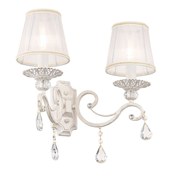 Lampada da parete Elegant in Metallo Grace Bianco con Oro sconto