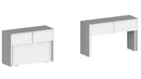 Panca Allungabile 66/290x25x45 cm Pratika Singola A Bianco Lucido  