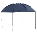 Tendalina ad Arco Portatile con Paletti Regolabili 290x278x230-260 cm in Poliestere e Acciaio Blu