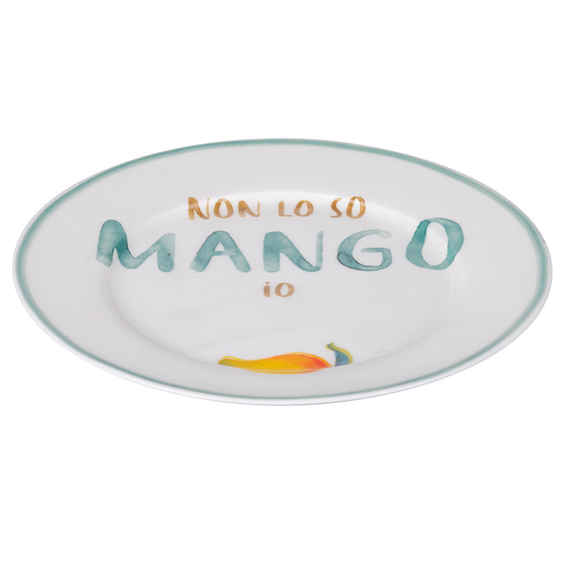 Set 6 Piattini Frutta Ø19x1,5 cm in New Bone China VdE Tivoli 1996 Le Travisate Bianco