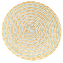 Set 6 Tovagliette Tonda in Rafia Ø39 cm Villa d'Este Home Tivoli Spiral