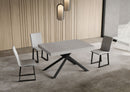 Tavolo Allungabile 140/400x90 cm Niket Cashmere Gambe Antracite      