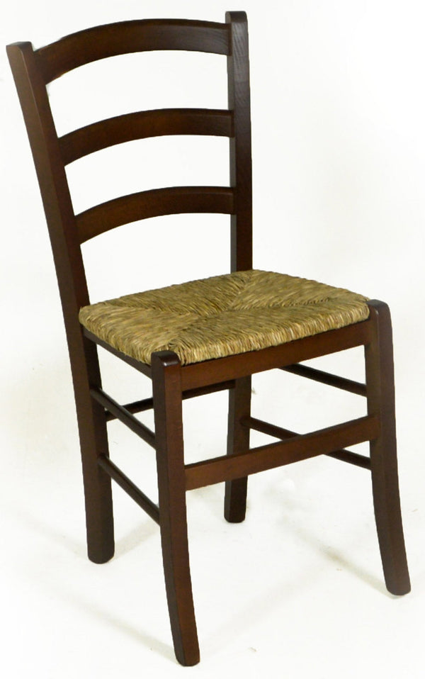 Sedia in Legno di Faggio e Paglia Paesana Noce prezzo