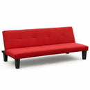 Divano Letto 175x80x70 cm in Microfibra Rosso