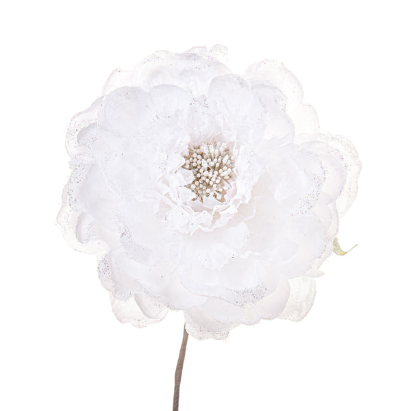 sconto Set 12 Pick Peonia Ø11 cm Bianco