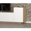 Parete attrezzata Kale rovere e bianco da 200 cm 