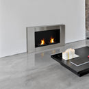 Camino a Bioetanolo da Parete 110x54 cm Argento 