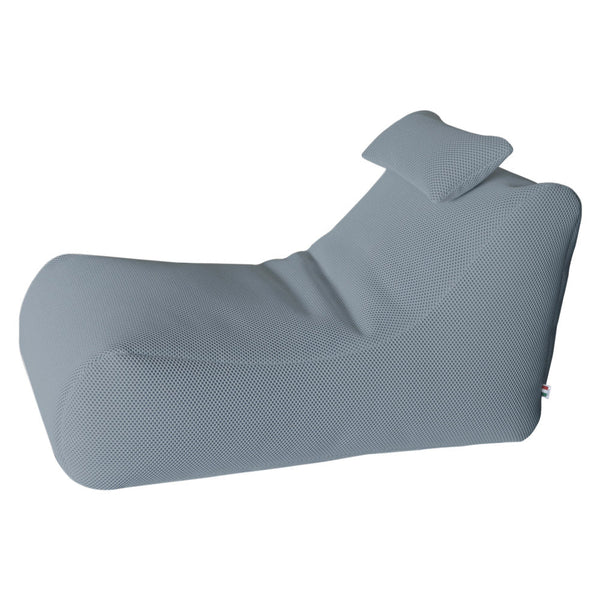 online Lettino Chaise Lounge 120x70x65 cm con Cuscino in Poliestere Armonia Grigio Chiaro