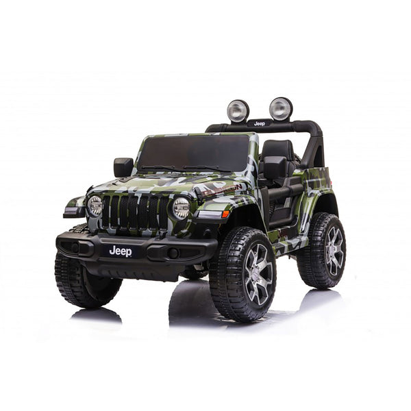 online Macchina Elettrica per Bambini Fuoristrada Jeep Wrangler Rubicon 12V con Telecomando Mimetico