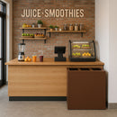 Pattumiera per Raccolta Differenziata 3 Scomparti Capacità 180 lt 90x30x80 cm in Acciaio Corten 