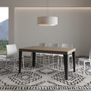  Tavolo Allungabile 160-264x90x77 cm Flame Tortora Telaio Antracite
