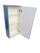 Pensile Alto da Bagno 1 Anta Soft Close 35x18x78,2 cm TFT Ibiza Blu Opaco