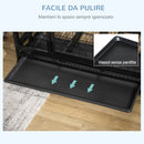 Box per Cani da Interno Esterno con Rotelle 92×62×75 cm 