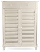 Mobile Bagno 2 Ante 2 Cassetti in Legno Soriani Bianco
