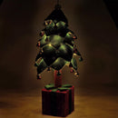 Albero di Natale Pieghevole 80 cm in Velluto Decoro Addobbo Vetrine Casa Negozi