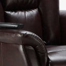 Poltrona Alzapersona Elettrica 1 Motore 68x77x109 cmin Similpelle Marrone Scuro