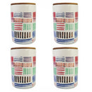 Set 4 Barattoli Ø10,5x16 cm 870 ml in Ceramica VdE Tivoli 1996 Signs