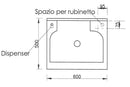 Mobile Lavatoio 60x50x85cm 2 Ante Asse in Termoplastico Montegrappa Marella Bianco con Cesto
