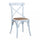 Sedia Cross 46x42x87 cm  in Legno Bianco