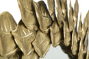Specchio da Muro Glam Petal Ø73x5 cm in Ferro Oro