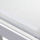 Lettino Prendisole da Giardino 181x60xH39 cm in alluminio bianco ghiaccio Bagnino