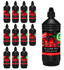 Accendifuoco Liquido 12 Bottiglie da 1 Litro per Barbecue Inodore