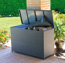 Baule Box Porta Cuscini da Esterno in Rattan Vorghini Marrone