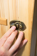 Sauna Finlandese ad Infrarossi 2 Posti 120x110 cm H190 in Legno di Abete Zen 2