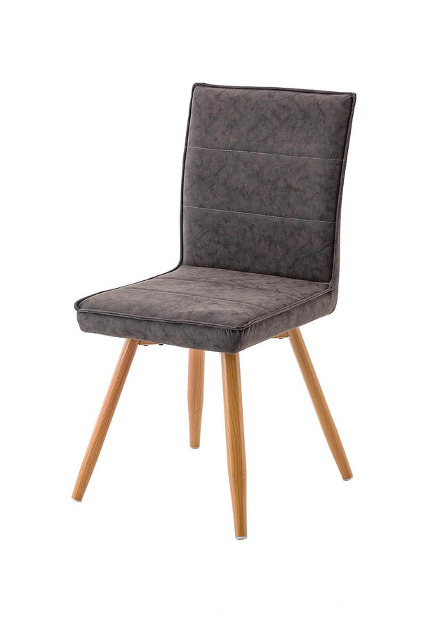 prezzo Set di 4 Sedie in PU Morbido 89x53x43cm TFT Chair Grigio