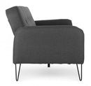 Divano Letto Bridjet Nero in Tessuto