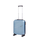 Trolley Valigia Bagaglio a Mano Rigido 4 Ruote con Combinazione in ABS Ravizzoni Amalfi Blu Acciaio