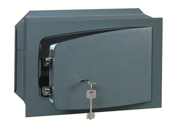 Cassaforte a Muro a Chiave 31x19x19,5 cm in Acciaio Grigia sconto