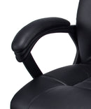 Sedia Poltrona Presidenziale da Ufficio in Similpelle Bozzini Revolution Nero