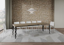 Tavolo Allungabile 160-244x80x77 cm Karamay Tortora  